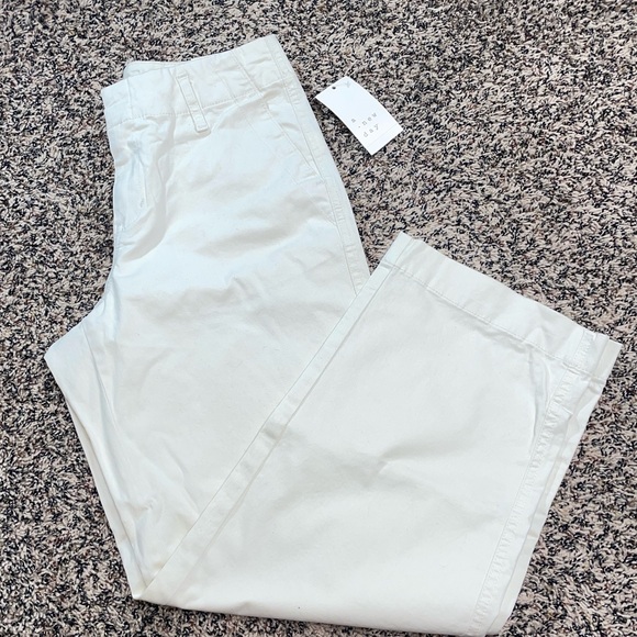 🆕 a new day Women's High-Rise Tapered Ankle Chino Pants Off White Var Sizes NWT - Picture 5 of 12